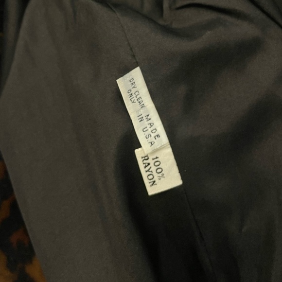 Vintage Carolina Herrera x Saks 5th Ave Leopard Long Sleeve Dress USA Made - Picture 9 of 11